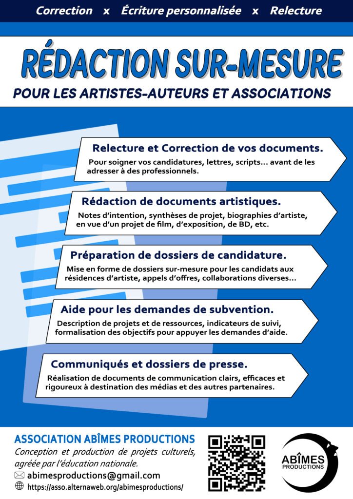 Affiche Service aide à la rédaction