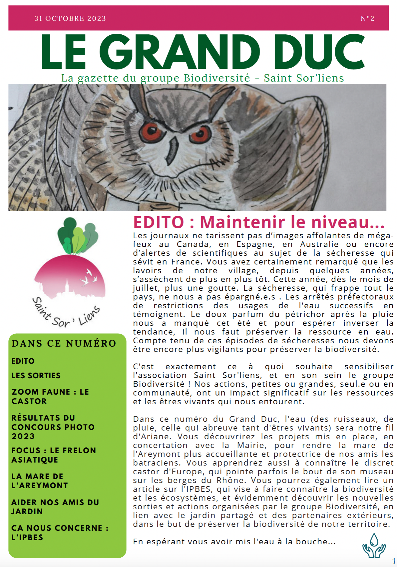 Gazette n°2 (novembre 2023)