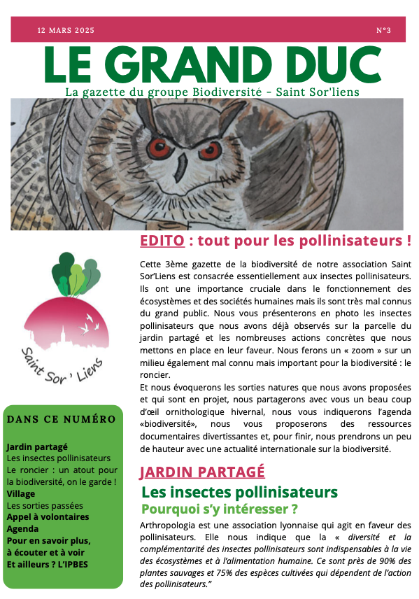 Gazette n°3 (mars 2025)